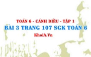 Bài 3 trang 106 SGK Toán 6 tập 1 Cánh Diều